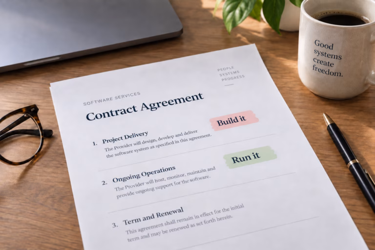 What ‘we build it and run it’ should mean in a software contract